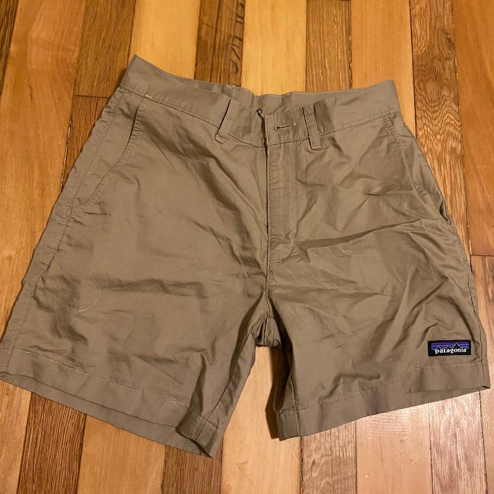khaki Patagonia shorts